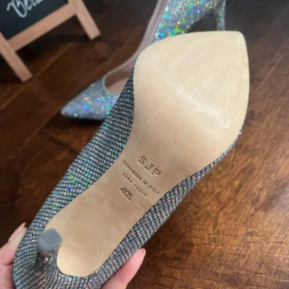 SJP sarah jessica parker Fawn 100 new no box 40.5 - Picture 6 of 7